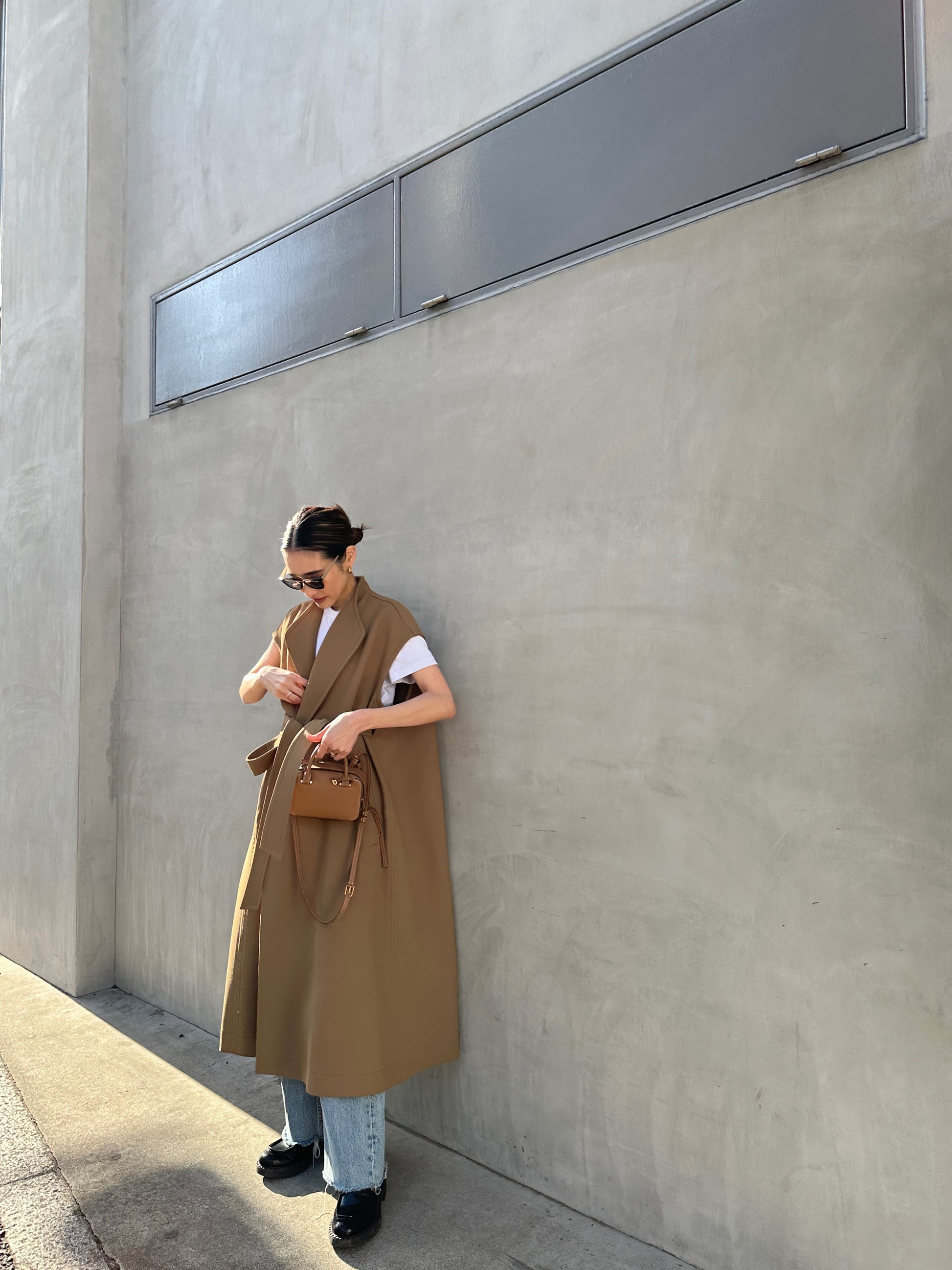 スリーブレスコート【BEIGE】 – ELLIE