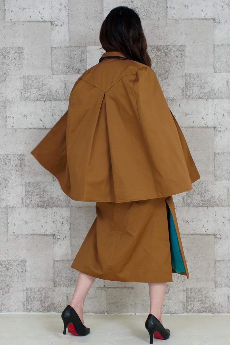 café crème ポンチョコート キャメル シェリエ 新品未使用 【公式通販】