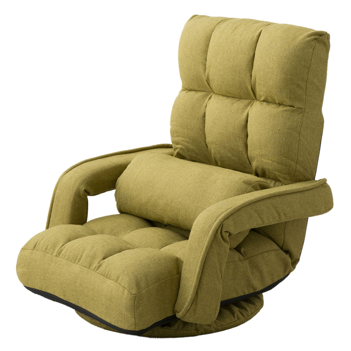 肘付き回転座椅子 「Mawaru」 14段階レバー式リクライニング | 寝具