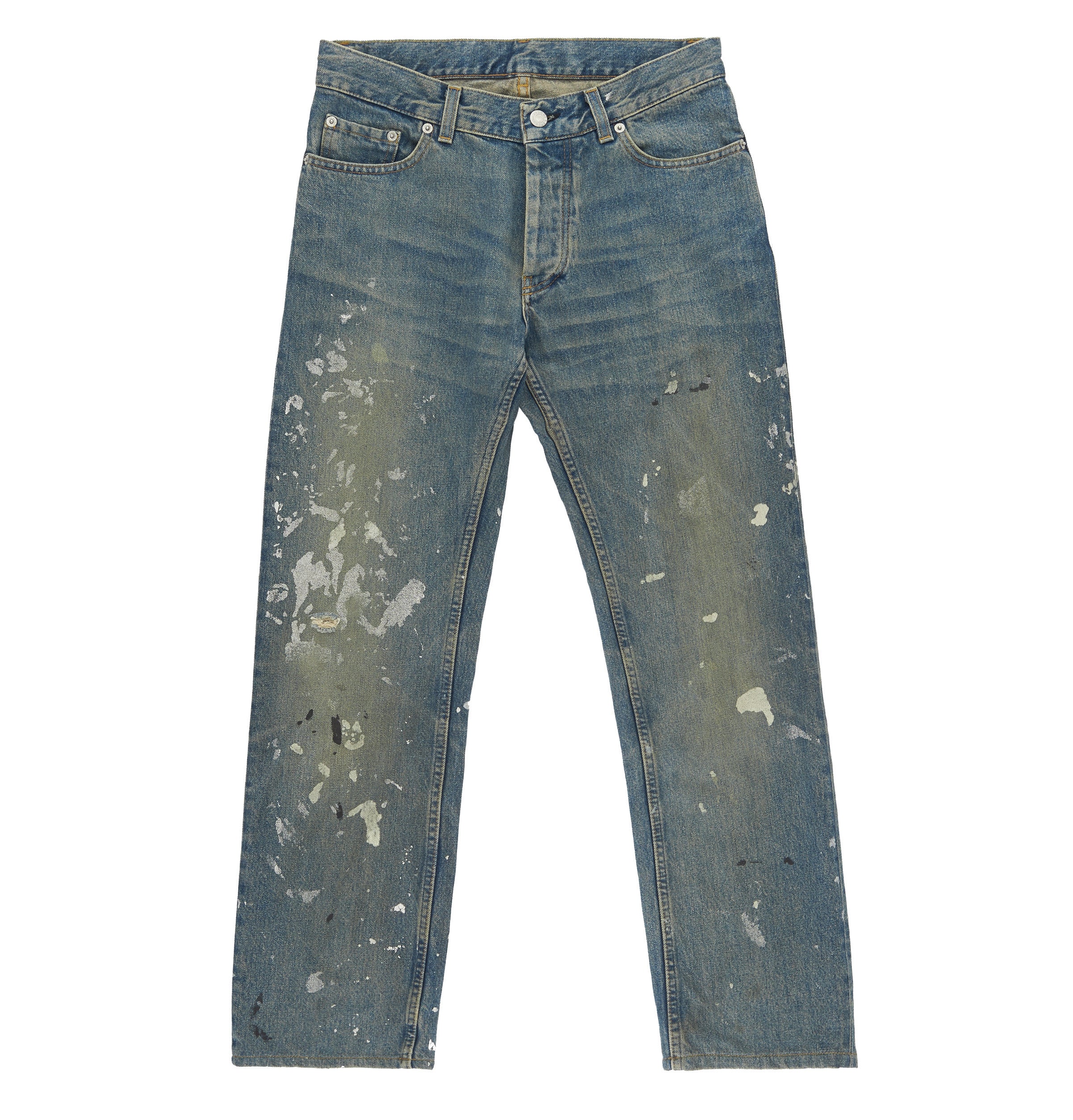 Helmut Lang 1998 Vintage Sanded Broken Denim Painter Jeans – ENDYMA