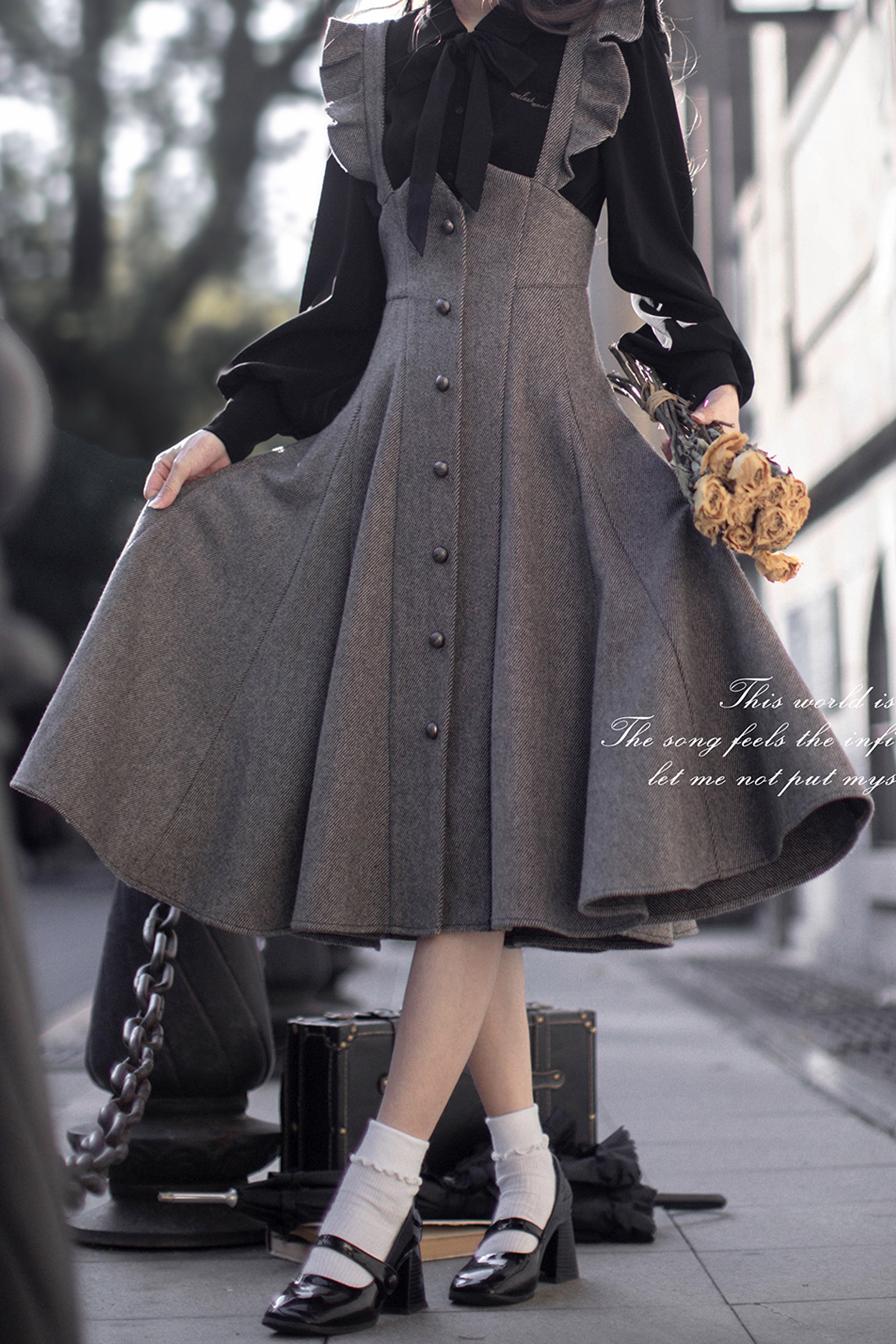 Serena サスペンダースカート【胡桃木JK】 – Epetice