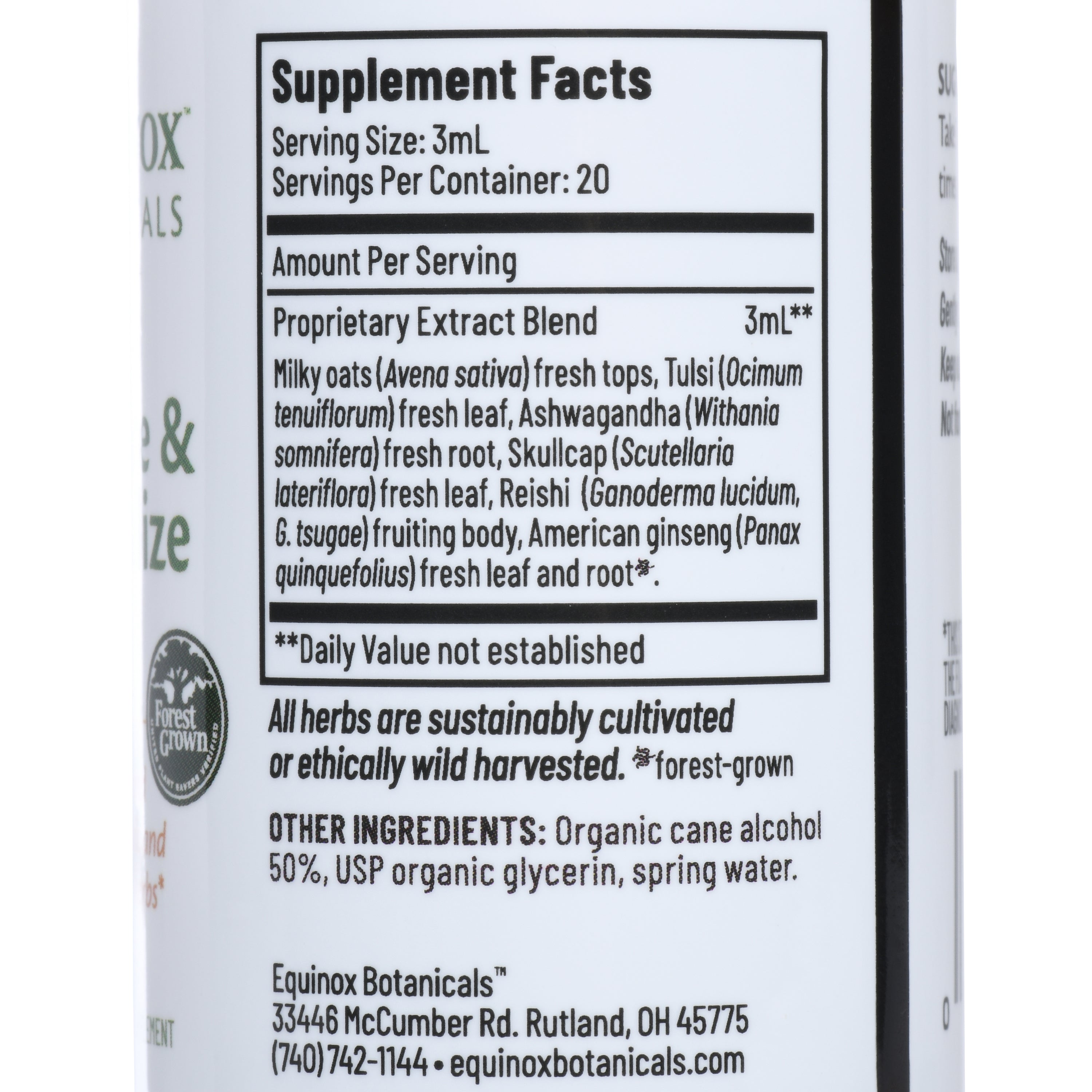 Restore & Revitalize Tonic 2oz – Equinox Botanicals