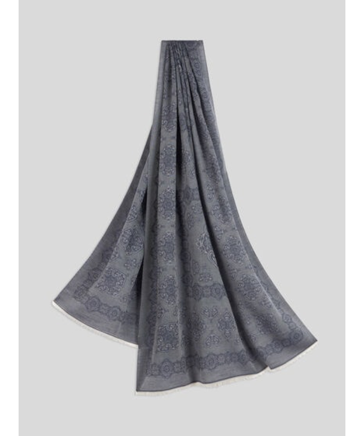 ETRO/エトロ_Women通販 | プリント柄ウール&シルクスカーフ【送料無料