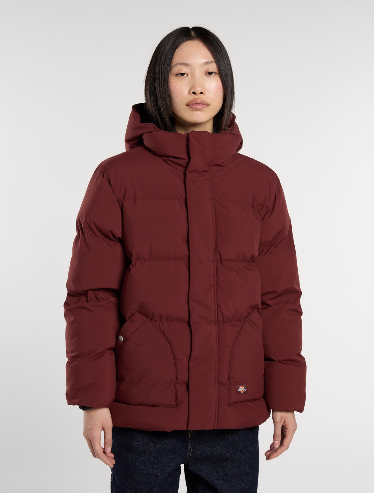 k*0様 コロンビア hooded puffer jacket チェック ブラウ k*0様
