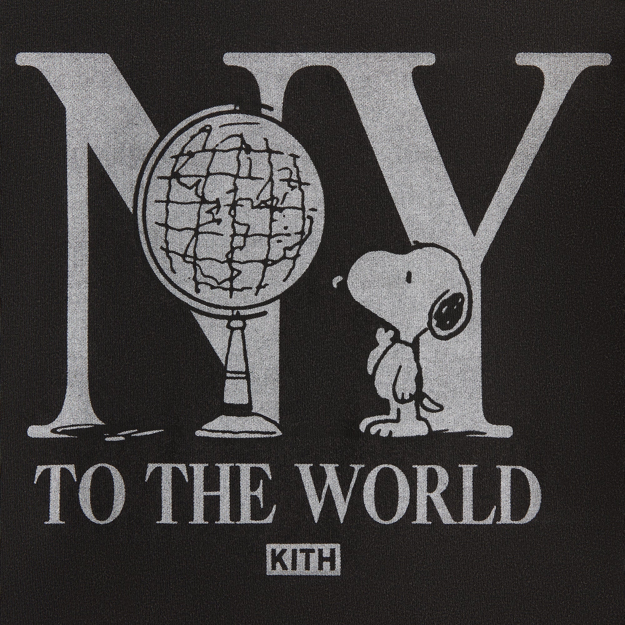 Kith Kids for Peanuts New York To The World Vintage Tee - Black