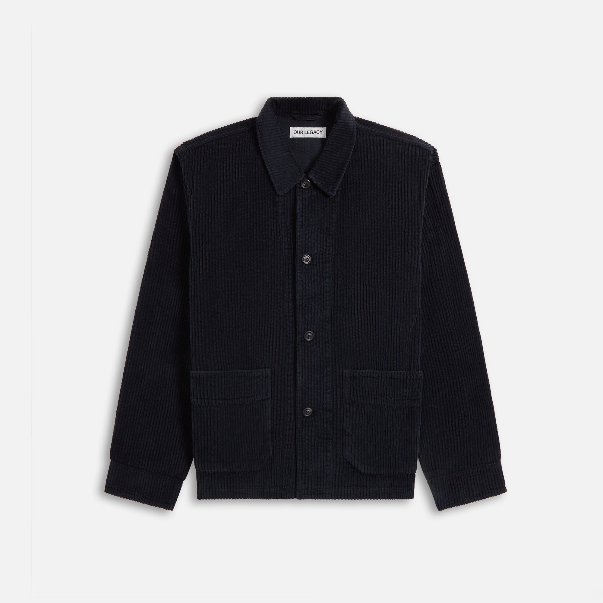 Our Legacy Archive Box Jacket - Worn Black Rustic Cord – Kith Europe