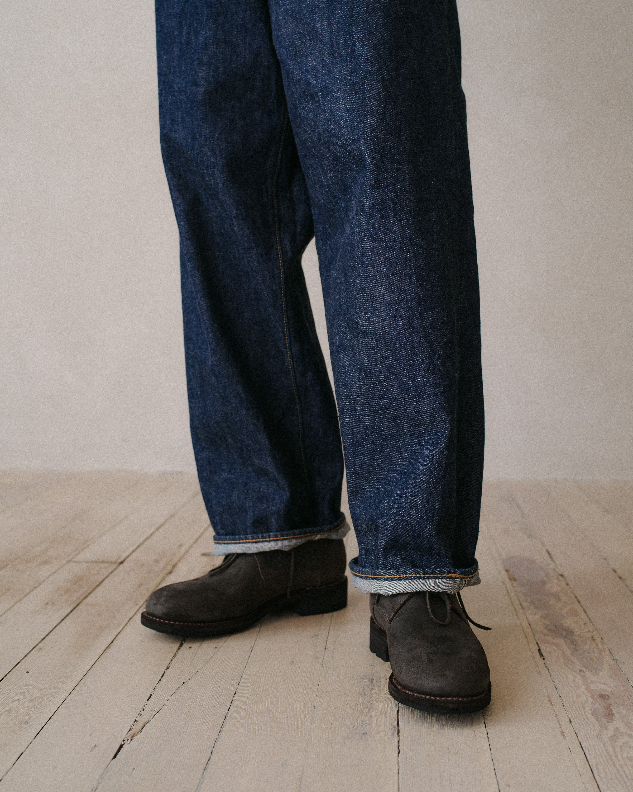 orSlow Wide Leg Jean - One Wash Denim, Indigo – evan kinori