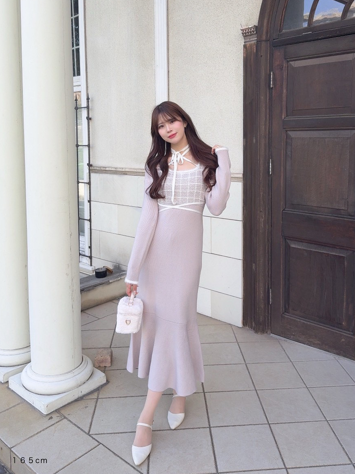 クロスマーメイドニットワンピース｜evelyn（エブリン）公式通販サイト