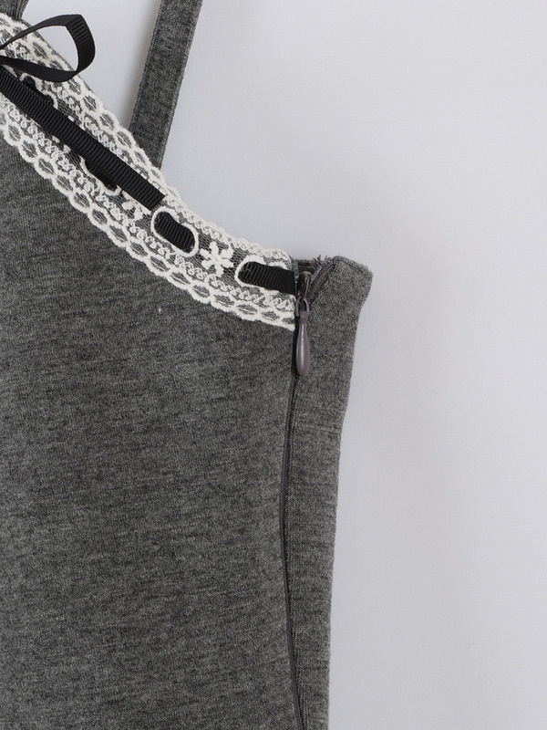 レース付きティアードミニワンピース｜evelyn（エブリン）公式通販サイト