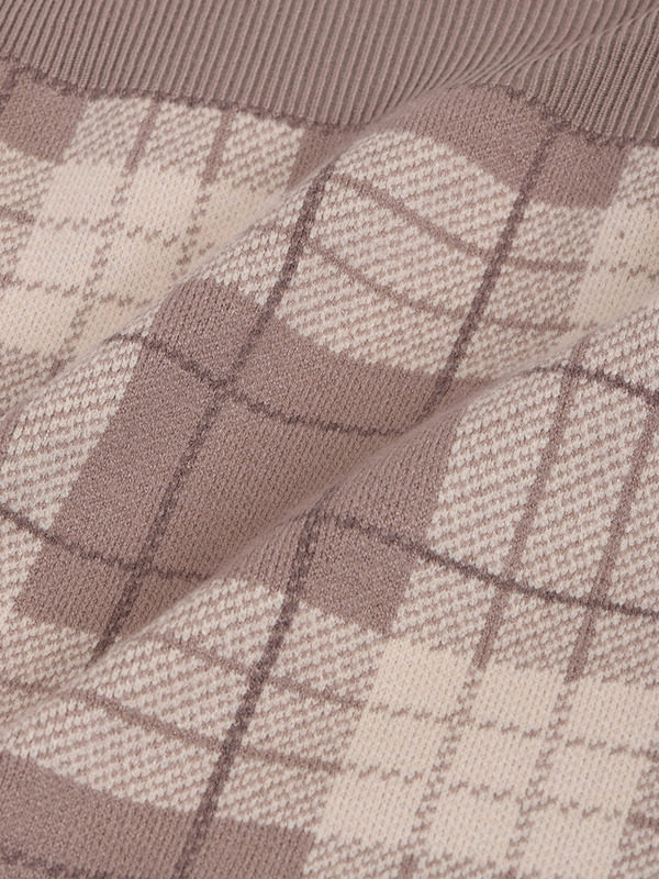 バストリボンチェックニットワンピース｜evelyn（エブリン）公式通販サイト