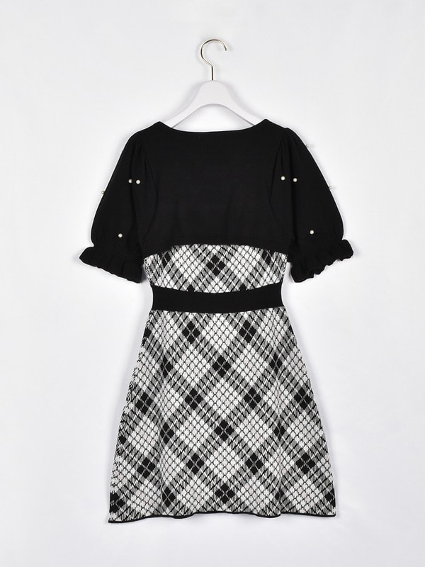 チェックリボンニットワンピース｜evelyn（エブリン）公式通販サイト