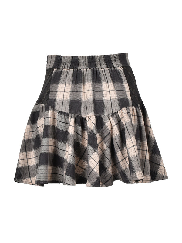 Check Gather Mini Skirt｜evelyn（エブリン）公式通販サイト