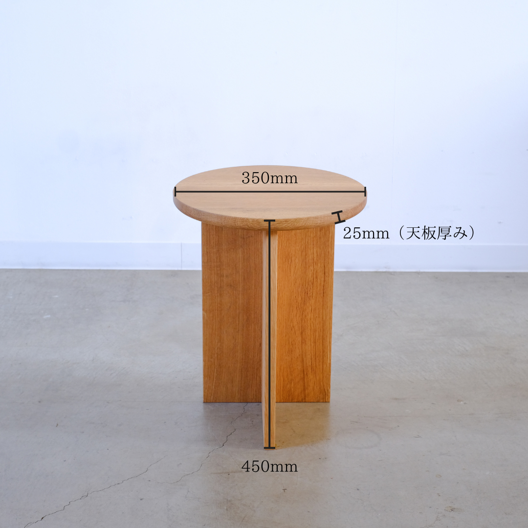 MUKU サイドテーブル / White Oak – FARVE
