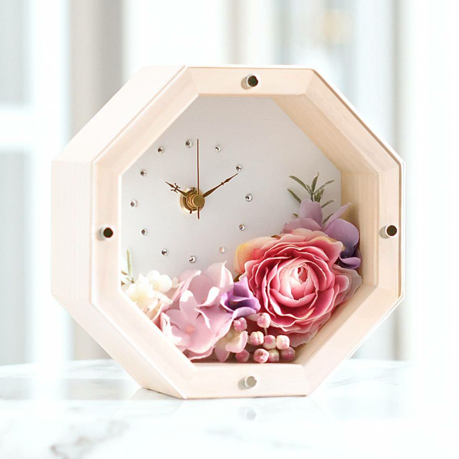 新商品情報「【即日出荷】八角花時計」 - 広島のデザイン会社FARBE