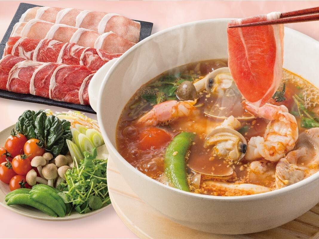 3/13〜｜ラムしゃぶ＆プリプリ天然赤エビを堪能！「完熟トマト