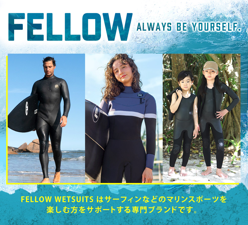 FELLOW メンズ スキン ロングスプリング 3mm M～XLB 全1色 | FELLOW