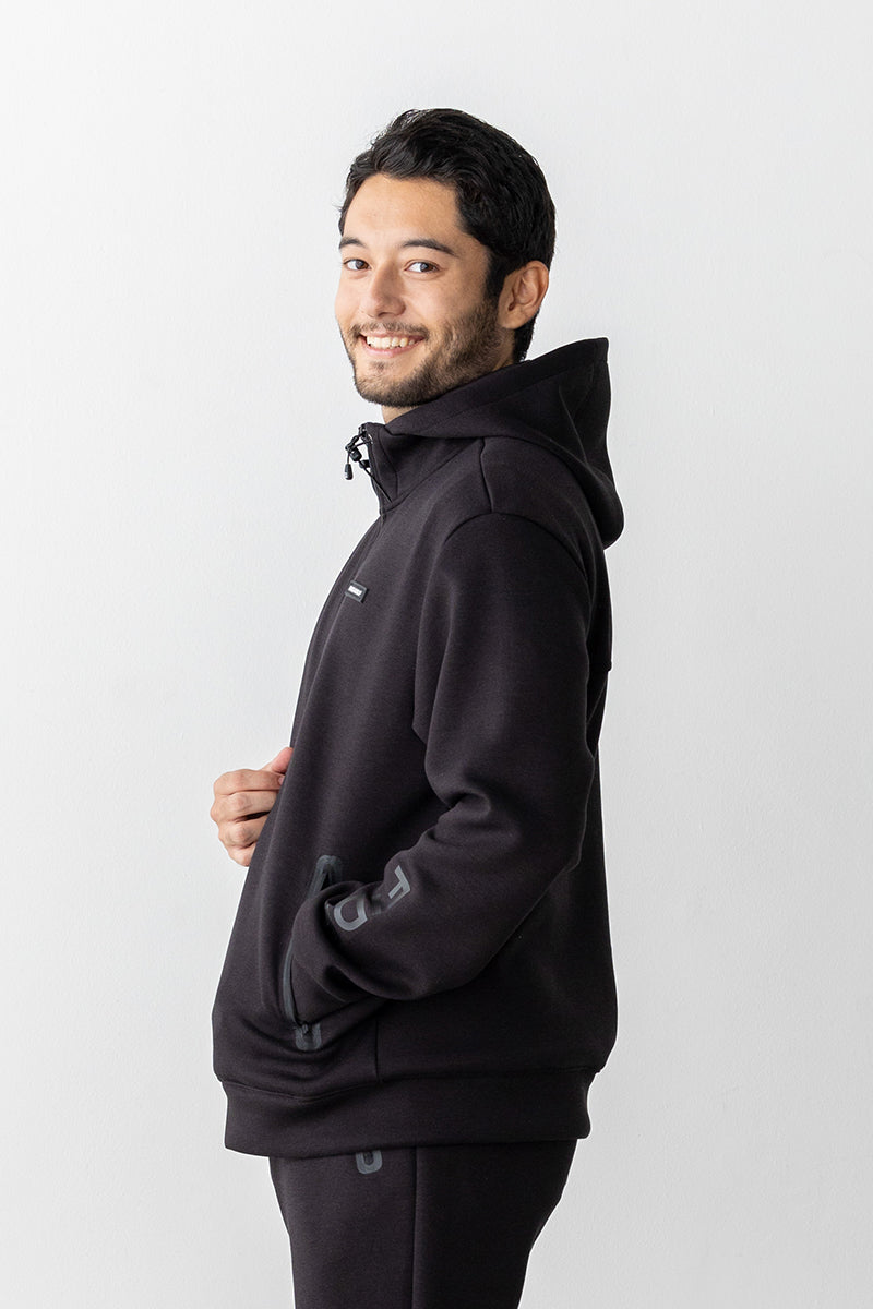 FULL ZIP SWEAT PARKA – FIDES