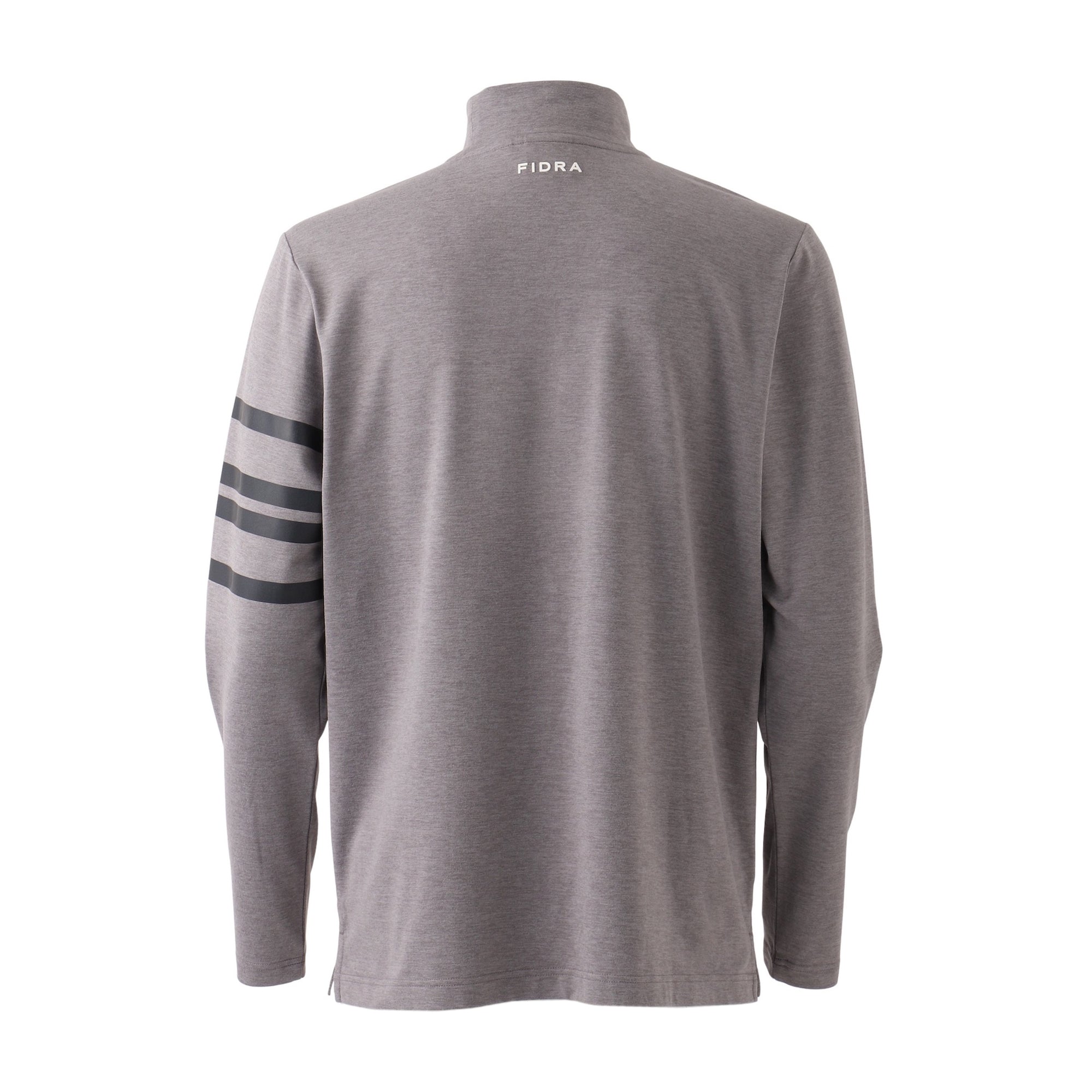 長袖ラインモックネック【メンズ】グレー – FIDRA