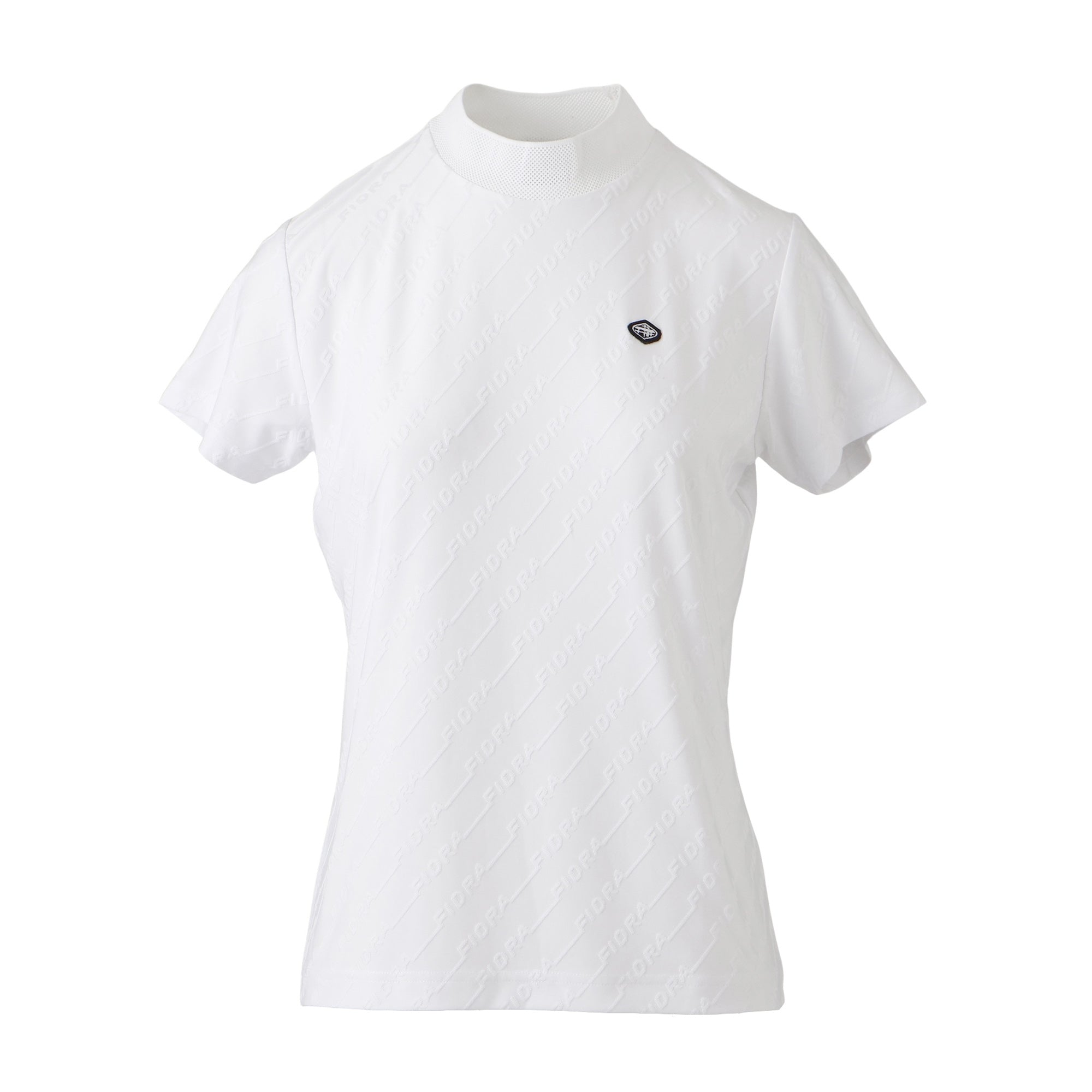 ジャガードモックネックシャツ【ウィメンズ】ホワイト – FIDRA