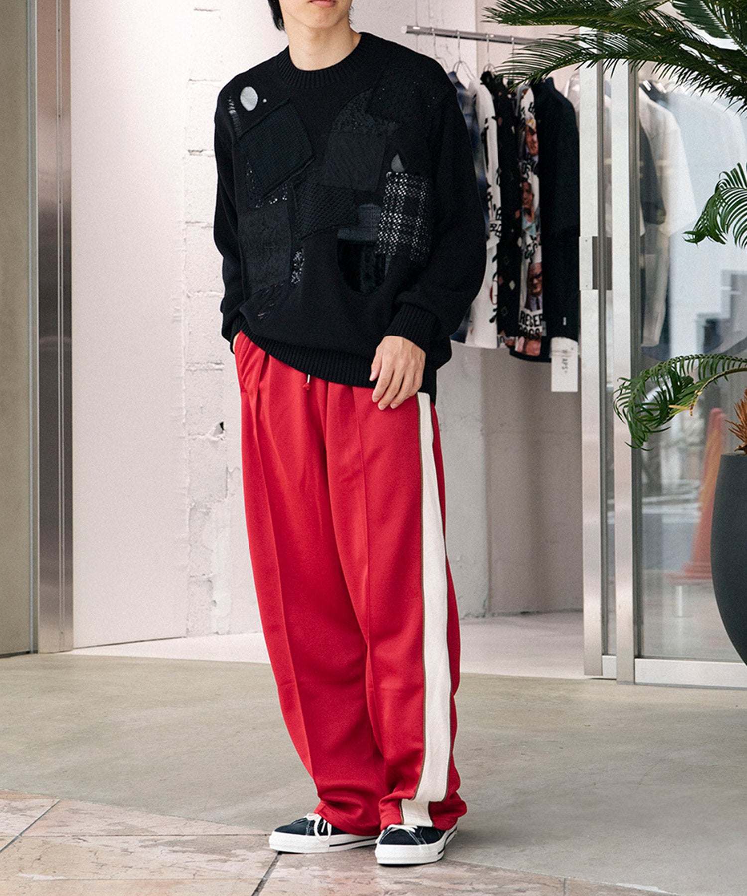 綿天竺パッチワークニット - JUNYA WATANABE MAN (ジュンヤワタナベ