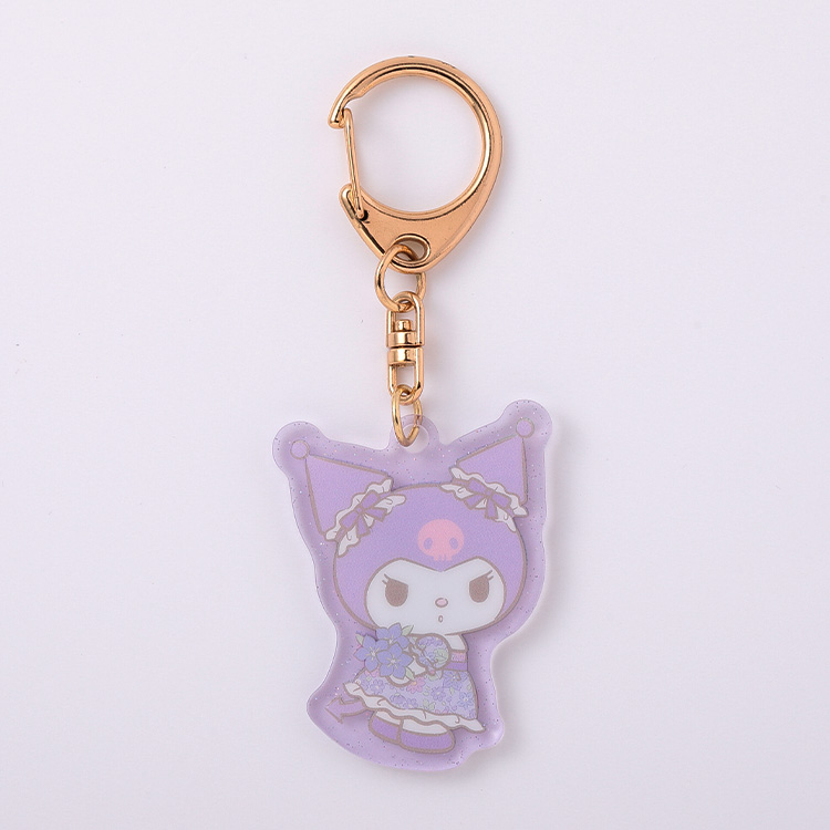 サンリオキャラクターズ テキスタイルフラワー アクリルキーホルダー