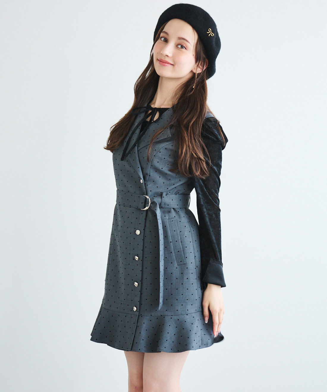 ヘムフレアジャケットミニワンピース｜PETAL ONLINE（ペタルオンライン）