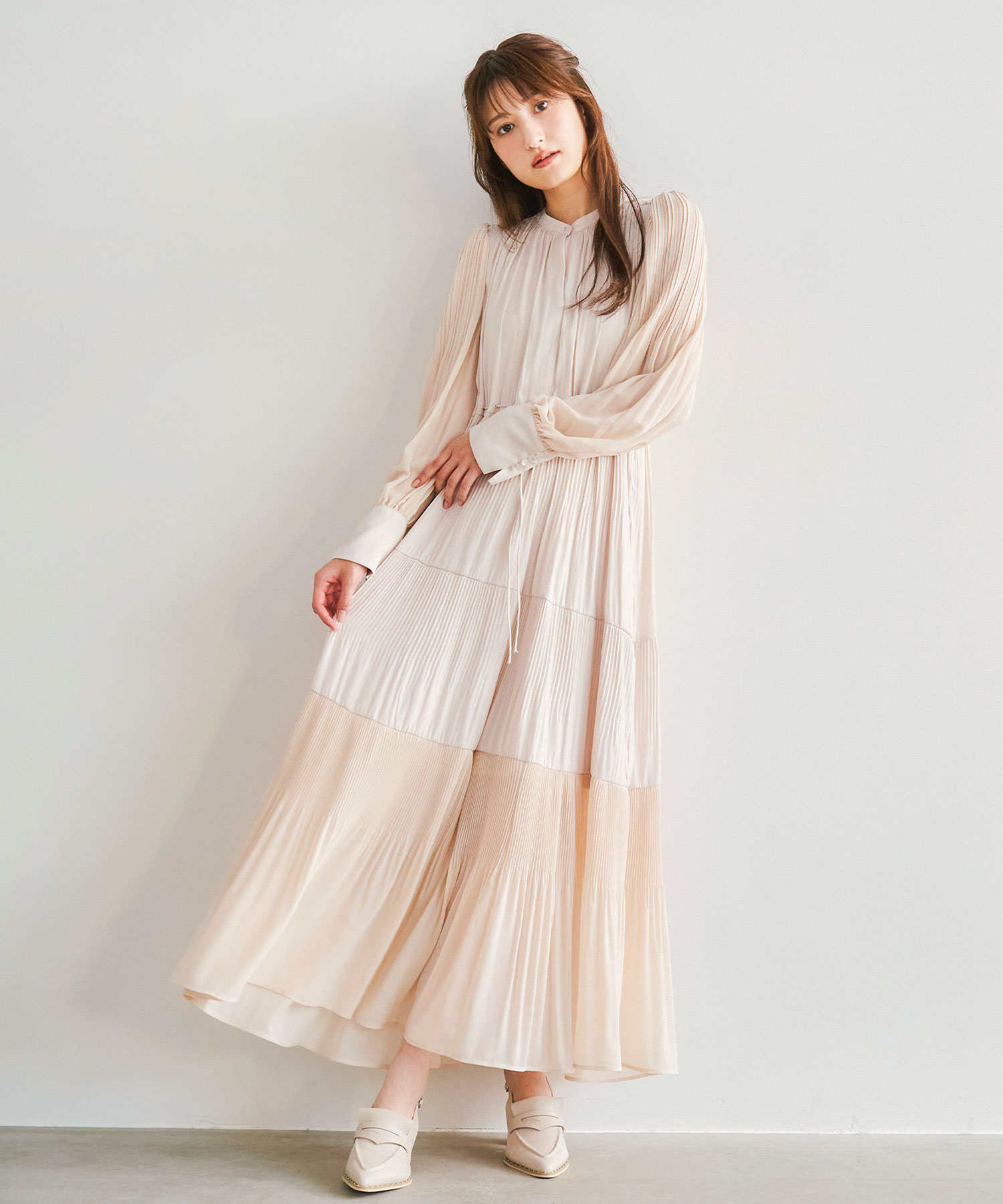 プリーツティアードワンピース｜PETAL ONLINE（ペタルオンライン）