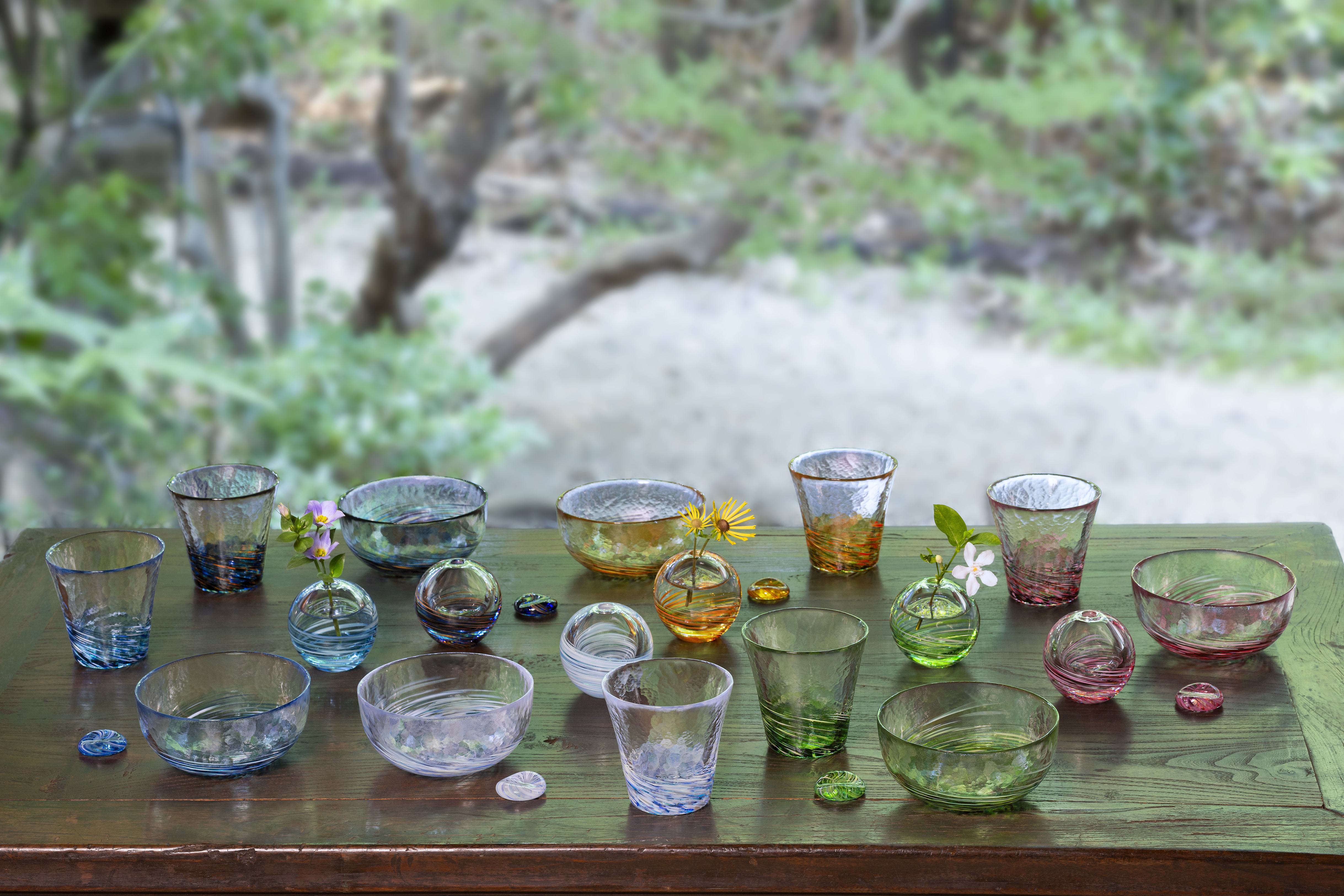 津軽びいどろ 六の色 小鉢 夜 ｜ 【アデリア公式】ガラス雑貨の卸・仕