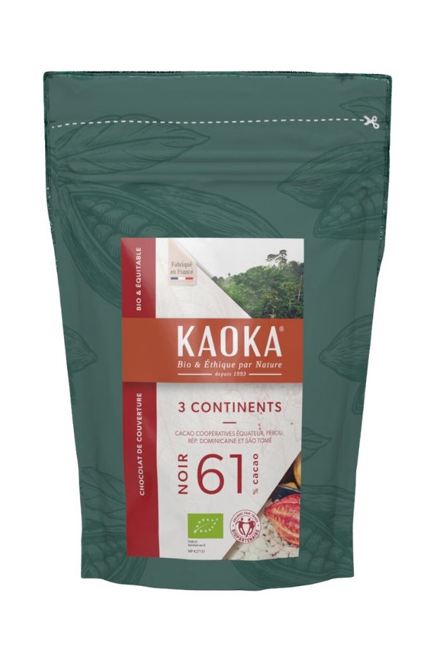 Mb（有機ダークチョコレート）KAOKAトロアコンチネンツ61% 1kg