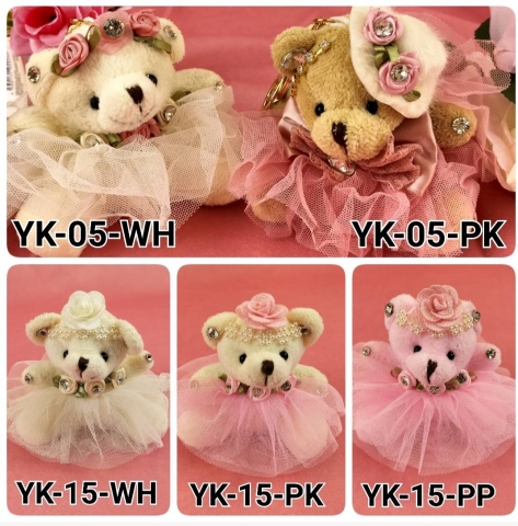 ドレスくまチャーム キーリング キーホルダー お土産 プレゼント