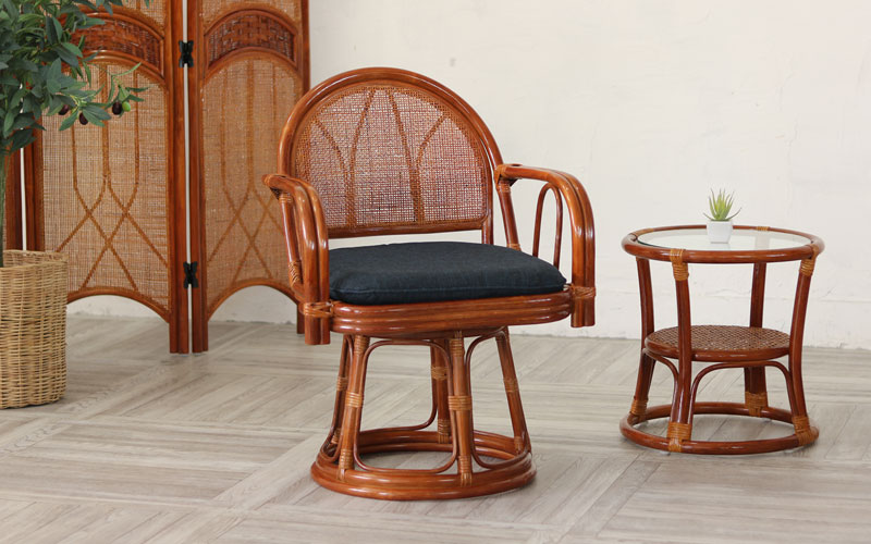 C612HR5 ラタン回転チェア | 【SR-net】Sunflower Rattanの卸販売サイト