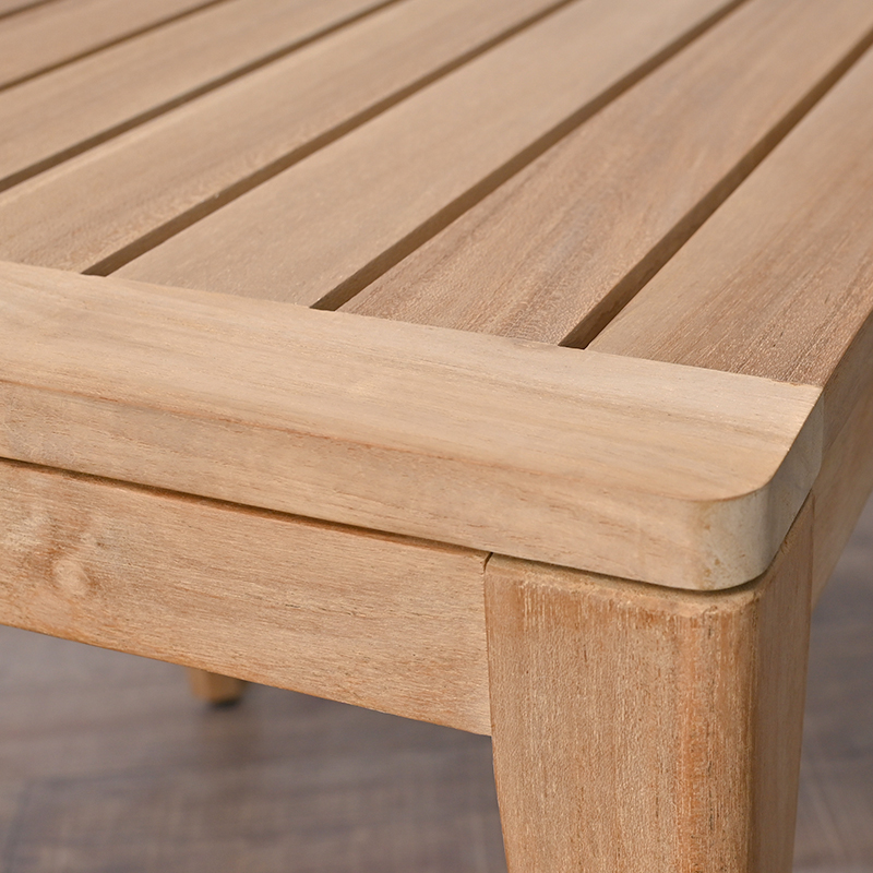 T015XX チーク無垢材 無塗装 PURO サイドテーブル 45cm幅 | 【SR-net