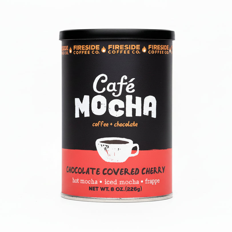 Chocolate Covered Cherry Cafe Mocha – Fireside Coffee Co.