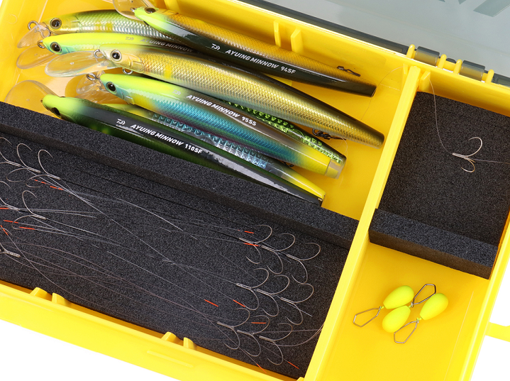 アユイングケースは2024年新発売のルアー・イカリ針・シンカーを