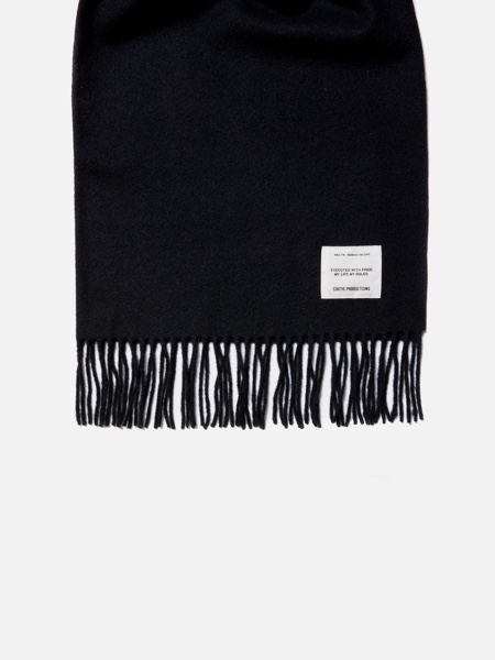 COOTIE / Wool Stole -Black-