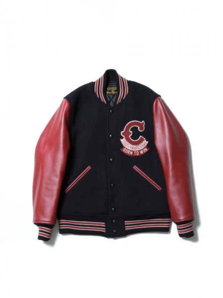 COOTIE 1st Place Jacket スタジャン 【Black×Rust】 クーティ