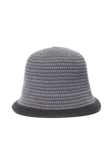 COOTIE / Knit Crusher Hat -Gray Line-