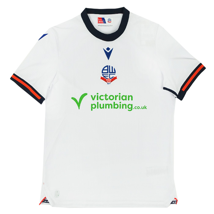 ボルトン 24-25 ホーム 半袖 オーセンティック ユニフォーム 【macron