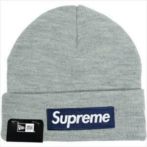 SUPREME シュプリーム ×New Era 25FW Box Logo Beanie Heather Grey