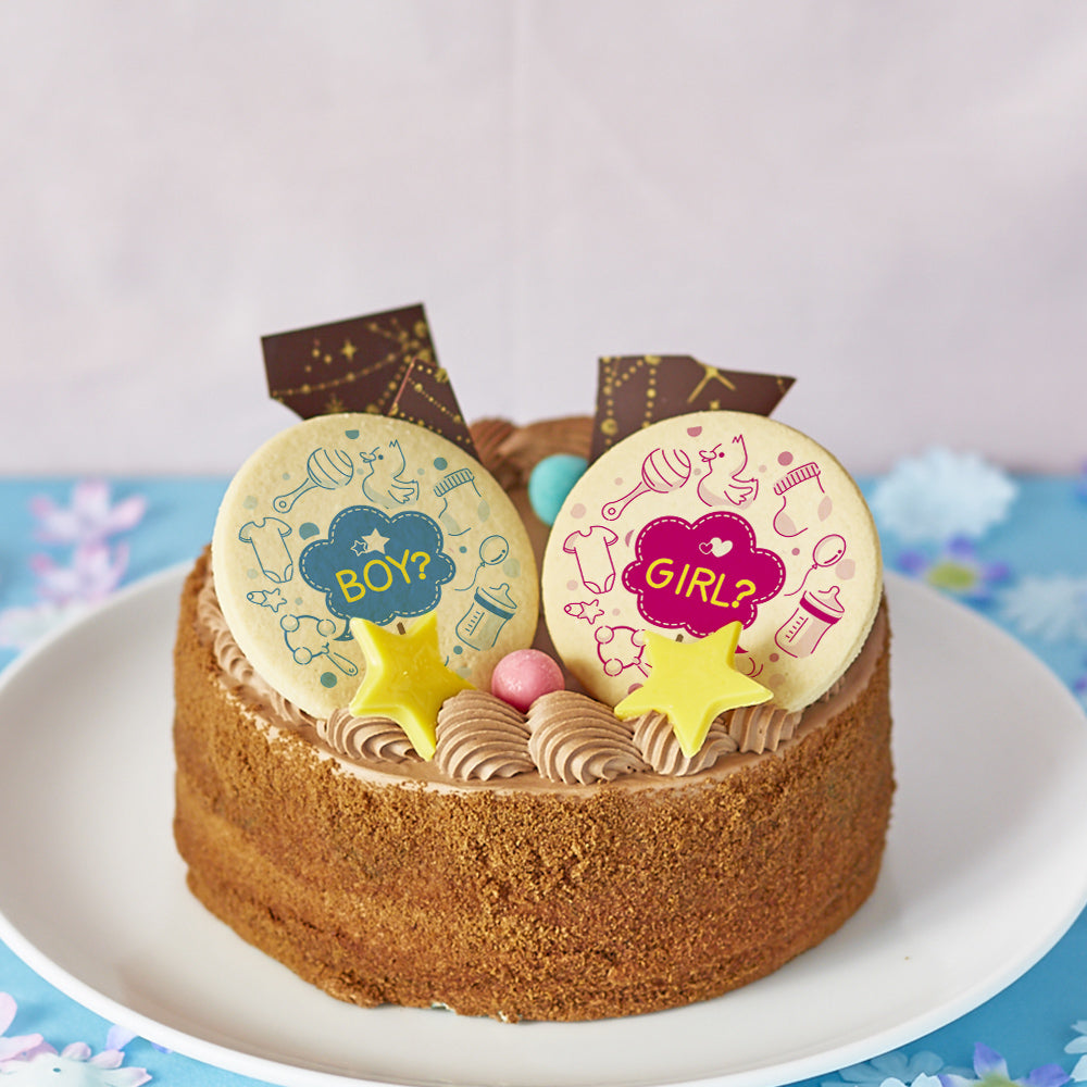 FOCETTA ジェンダー リビール ケーキ ショコラ 6号 6～8名 5号 4～6名