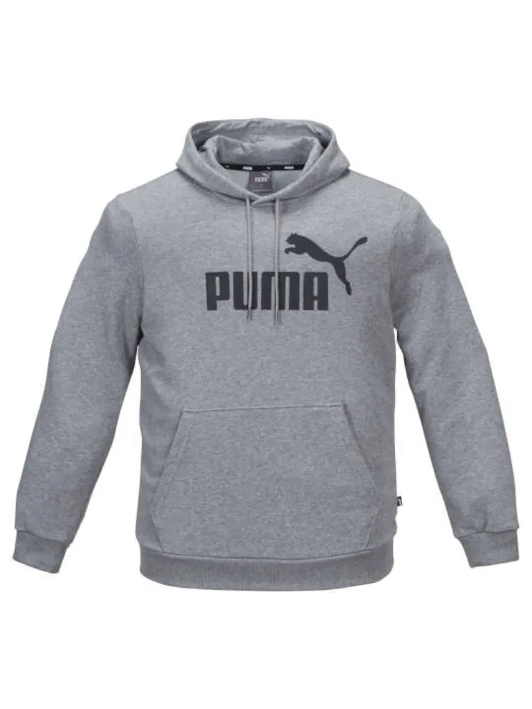 グレー系 【PUMA(プーマ)】エッセンシャルビッグロゴプルパーカー