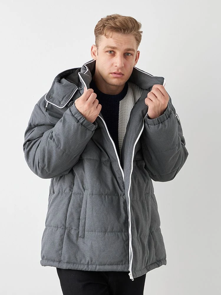 ネイビー ウールライク中綿ブルゾン | フォーエル公式通販