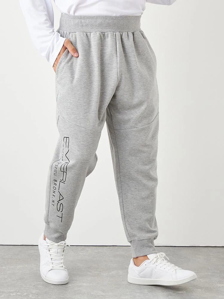 L．グレー 【EVERLAST(エバーラスト)】切り替えダンボールパンツ