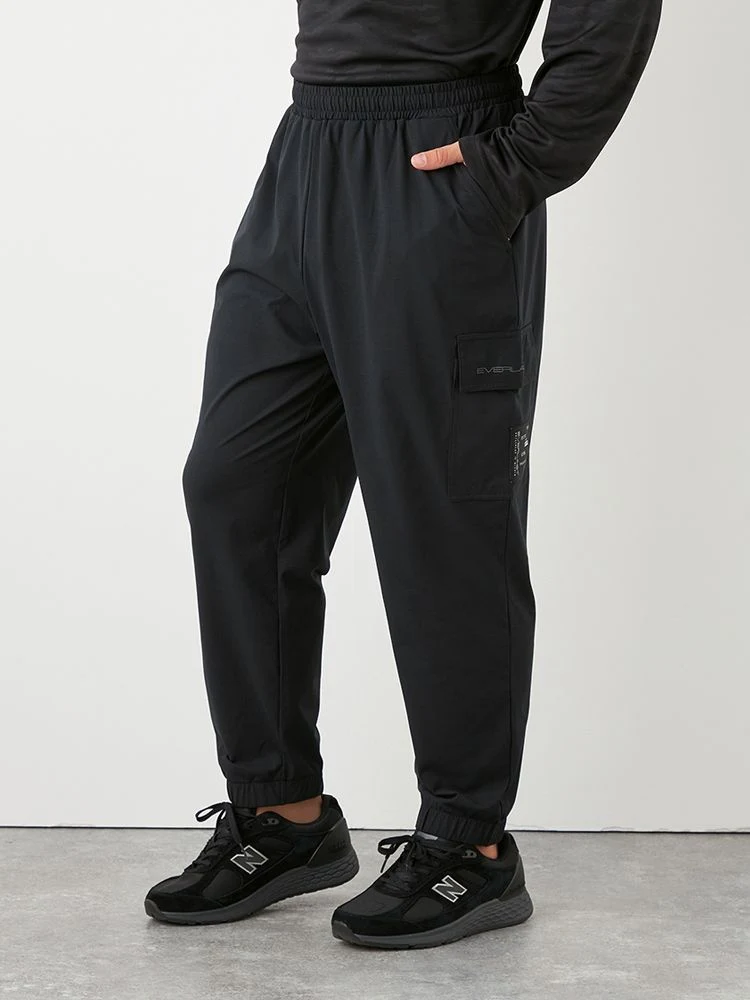 ブラック 【EVERLAST(エバーラスト)】ストレッチカーゴパンツ