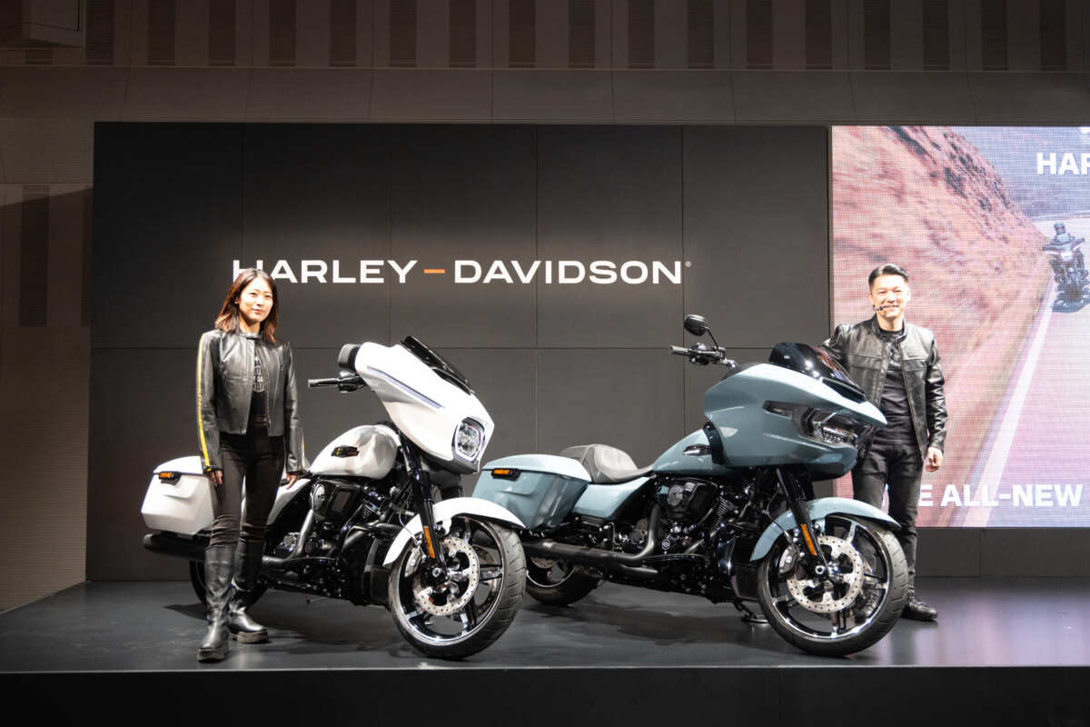 ハーレー新型発表会に元K1世界王者の魔裟斗さん＆矢沢心さんご夫妻で