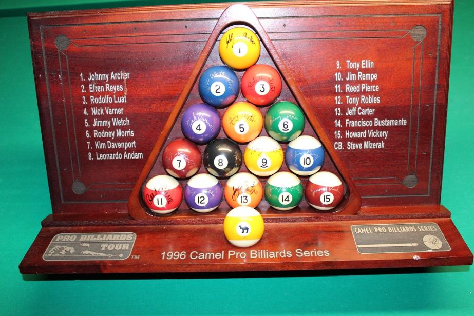 Autographed Camel Pro Series Limited Edition Billiard Set