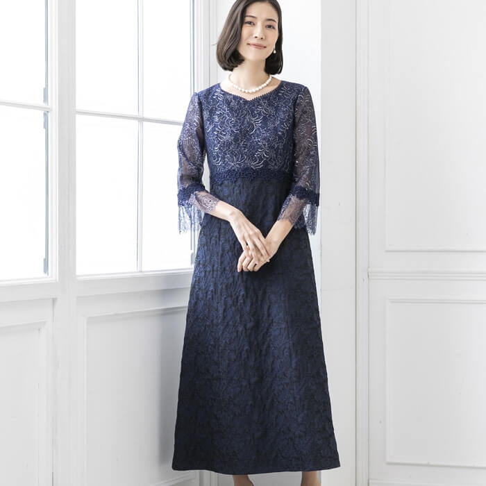 スタイルアップなマザードレス 13号・ネイビー｜東京ソワール