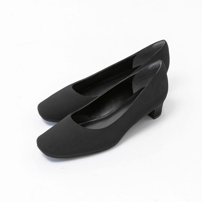 ローヒールのフォーマルパンプス（S） S‐22.5cm・ブラック｜東京