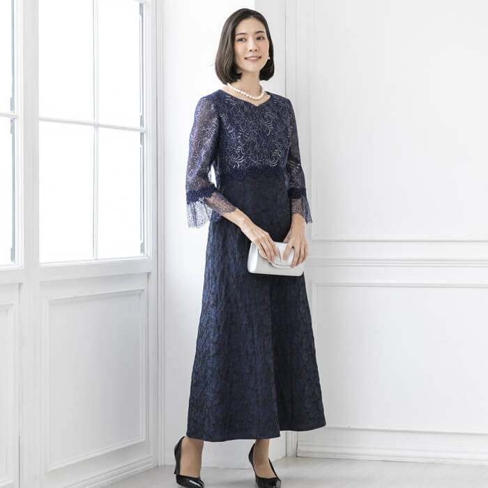 スタイルアップなマザードレス 9号・ネイビー｜東京ソワール