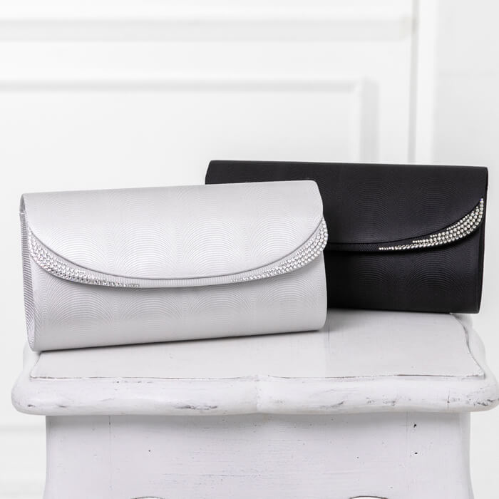 西陣織パーティーバッグ ・シルバー｜東京ソワールオンラインストア